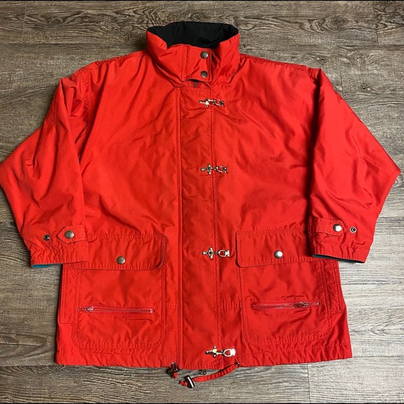 Red London Fog Vintage Retro Winter Jacket - Picture 2 of 4
